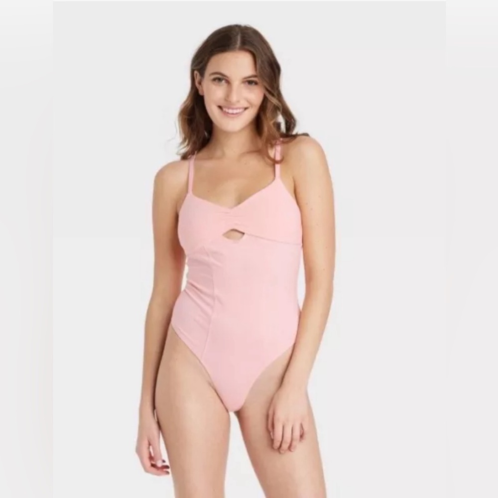 Colsie Pink Balletcore Pink Sleeveless Thong Bodysuit